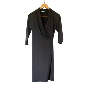 J. McLaughlin Black Long Sleeve Dress